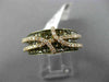 1.32CT WHITE & CHOCOLATE FANCY DIAMOND 14K ROSE & BLACK GOLD 3D CRISS CROSS RING