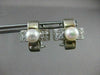 ANTIQUE DIAMOND & AAA SOUTH SEA PEARL 14KT WHITE GOLD CLIP ON EARRINGS #2666