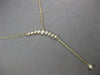 .49CT DIAMOND 14KT YELLOW GOLD GRADUATING JOURNEY SOLITAIRE LARIAT FUN NECKLACE
