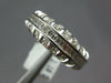 ESTATE 1.18CT DIAMOND 14KT WHITE GOLD CLASSIC ROUND & BAGUETTE ANNIVERSARY RING