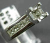 .92CT DIAMOND 14KT WHITE GOLD PRINCESS LUCIDA SEMI MOUNT ENGAGEMENT RING #23799