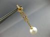 LARGE .69CT DIAMOND & AAA SOUTH SEA PEARL 18KT YELLOW GOLD MULTI SHAPE EARRINGS