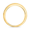 .17CT DIAMOND 14KT YELLOW GOLD 3D ROUND FILIGREE SEMI ETERNITY ANNIVERSARY RING