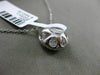 ESTATE LARGE 1.03CT DIAMOND 18KT WHITE GOLD 3D HALO CIRCULAR FLOATING PENDANT