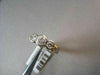 ESTATE WIDE 1.20CTW PLATINUM & 18KT YELLOW GOLD PAST PRESENT FUTURE DIAMOND RING