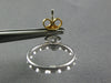 .75CT DIAMOND 14KT 2 TONE GOLD 3D ETOILE CIRCULAR SIDEWAYS HOOP HANGING EARRINGS