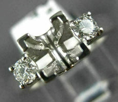 .28CT DIAMOND 14K WHITE GOLD 3D LUCIDA PRINCESSS EMI MOUNT ENGAGEMENT RING #6381
