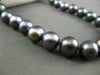 ESTATE AAA PURPLISH GRAY TAHITIAN PEARL 14KT WHITE GOLD FILIGREE NECKLACE #21941