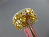 4.80CT WHITE & MULTI COLOR DIAMOND 18KT 2 TONE GOLD MULTI SHAPE ANNIVERSARY RING