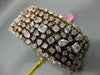 GIA WIDE & LONG 33.81CT PINK DIAMOND 18K ROSE GOLD 3D MULTI ROW TENNIS BRACELET