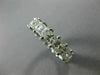 LARGE 5.06CT PRINCESS DIAMOND 14KT WHITE GOLD ETERNITY WEDDING ANNIVERSARY RING