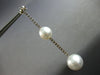 EXTRA LARGE 2.3CT DIAMOND & AAA SOUTH SEA PEARL 14KT WHITE GOLD ETOILE EARRINGS