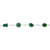 EXTRA LARGE 22.55CT DIAMOND & AAA EMERALD 18K WHITE GOLD 3D MULTI SHAPE BRACELET