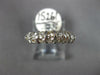 ESTATE .75CT DIAMOND 14K WHITE GOLD CLASSIC 2 ROW ROUND WEDDING ANNIVERSARY RING