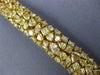 ESTATE EXTRA LARGE 25.71CT FANCY YELLOW DIAMOND 18KT YELLOW GOLD TENNIS BRACELET