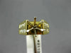 ESTATE .68CT DIAMOND 18KT YELLOW GOLD 3D 2 ROW SEMI MOUNT ENGAGEMENT RING #21108