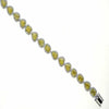 LARGE 12.84CT WHITE & FANCY YELLOW DIAMOND 18KT 2 TONE GOLD HALO TENNIS BRACELET