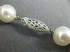 ESTATE LARGE AAA SOUTH SEA PEARL 14KT WHITE GOLD 3D 10MM CLASSIC NECKLACE #26189