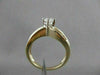 ESTATE 1.03CTW DIAMOND 14KT WHITE YELLOW GOLD SWIRL ROUND ENGAGEMENT RING #20725