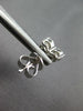 1.48CT DIAMOND 18K WHITE GOLD PRINCESS & MOON CUT INVISIBLE HEART STUD EARRINGS