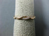 ESTATE .15CT DIAMOND 14K ROSE GOLD SWIRL INFINITY SEMI ETERNITY ANNIVERSARY RING