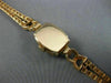 ANTIQUE .84CT OLD MINE CUT DIAMOND & RUBY 14KT ROSE GOLD 3D ART DECO WATCH #2076