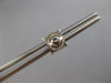 .55CT DIAMOND 14KT WHITE GOLD PRINCESS ROUND & BAGUETTE SCREWBACK STUD EARRINGS