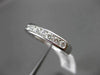 ESTATE .50CT ROUND DIAMOND 14KT WHITE GOLD 7 STONE CHANNEL ANNIVERSARY RING