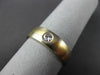 ESTATE .18CT DIAMOND 18KT WHITE & YELLOW GOLD SOLITAIRE BURNISH MEN RING  #11227