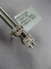 0.37CT DIAMOND 18KT ROSE ROUND & BAGUETTE CLUSTER SQUARE INVISIBLE STUD EARRINGS