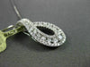 ANTIQUE .82CT ROUND DIAMOND 18KT WHITE GOLD 3D DROP PENDANT & CHAIN STUNNING!