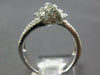 WIDE 1.62CT DIAMOND 18KT WHITE GOLD 3D CLASSIC ROUND & BAGUETTE LOVE KNOT RING