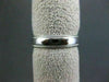 ESTATE 14KT WHITE GOLD 3D MILGRAIN CLASSIC SOLID WEDDING RING 4MM WIDE #1523