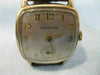 ANTIQUE WALTHAM 14KT YELLOW GOLD FILL SQUARE MENS WATCH WORKS #19061