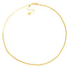 ESTATE 14KT YELLOW GOLD 3D CLASSIC DIAMOND CUT ADJUSTABLE HEART CHAIN NECKLACE