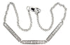ESTATE .33CT DIAMOND 14KT WHITE GOLD 3D CLASSIC FLEXIBLE LOVE BRACELET