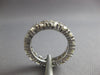 ESTATE 3.60CT DIAMOND 14K WHITE GOLD ROUND 4MM ETERNITY WEDDING ANNIVERSARY RING