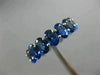 ESTATE LARGE 12.45CT AAA OVAL SAPPHIRE 14K WHITE GOLD ETERNITY ANNIVERSARY RING