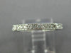 ANTIQUE .48CT DIAMOND 18K WHITE GOLD 3D FILIGREE WEDDING ANNIVERSARY RING #18635