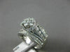 EXTRA LARGE 1.5CT DIAMOND 14K WHITE GOLD FLOWER CLUSTER FILIGREE ENGAGEMENT RING