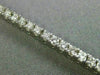 ESTATE 2.88CT ROUND DIAMOND 14KT WHITE GOLD CLASSIC LOVE TENNIS BRACELET #14355