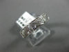 ANTIQUE WIDE .35CT DIAMOND 18KT WHITE GOLD 3D FILIGREE SQUARE ETERNITY RING 9253