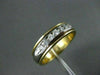 ESTATE WIDE .45CT DIAMOND 14K Y&W GOLD CHANEL SET ANNIVERSARY WEDDING RING #1285