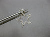 ESTATE .35CT DIAMOND 14KT WHITE GOLD CLASSIC OPEN STAR SCREWBACK STUD EARRINGS