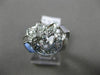 ANTIQUE .82CT OLD MINE DIAMOND 14KT WHITE GOLD 3D SWIRL LEAF ENGAGEMENT RING