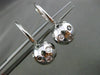 ESTATE 1.67CT BLACK & WHITE DIAMOND 14KT WHITE GOLD ETOILE LEVERBACK EARRINGS