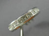ESTATE WIDE 2.90CT PRINCESS CUT DIAMOND 14KT WHITE GOLD 3D ETERNITY RING #22375