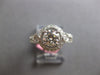 1.22CT DIAMOND 18K WHITE GOLD 3D SOLITAIRE HALO FILIGREE 3 STONE ENGAGEMENT RING