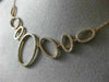 ESTATE LARGE .90CT ROUND DIAMOND 14KT ROSE GOLD 3D MULTI OPEN OVAL FUN NECKLACE