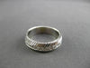 ANTIQUE 14KT WHITE GOLD 3D FLORAL FILIGREE WEDDING ANNIVERSARY RING 5mm #18934